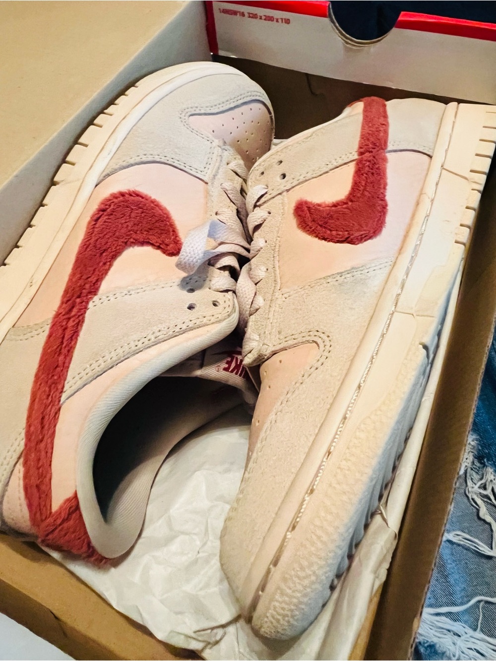 Nike Dunk Sneakers in Cream
